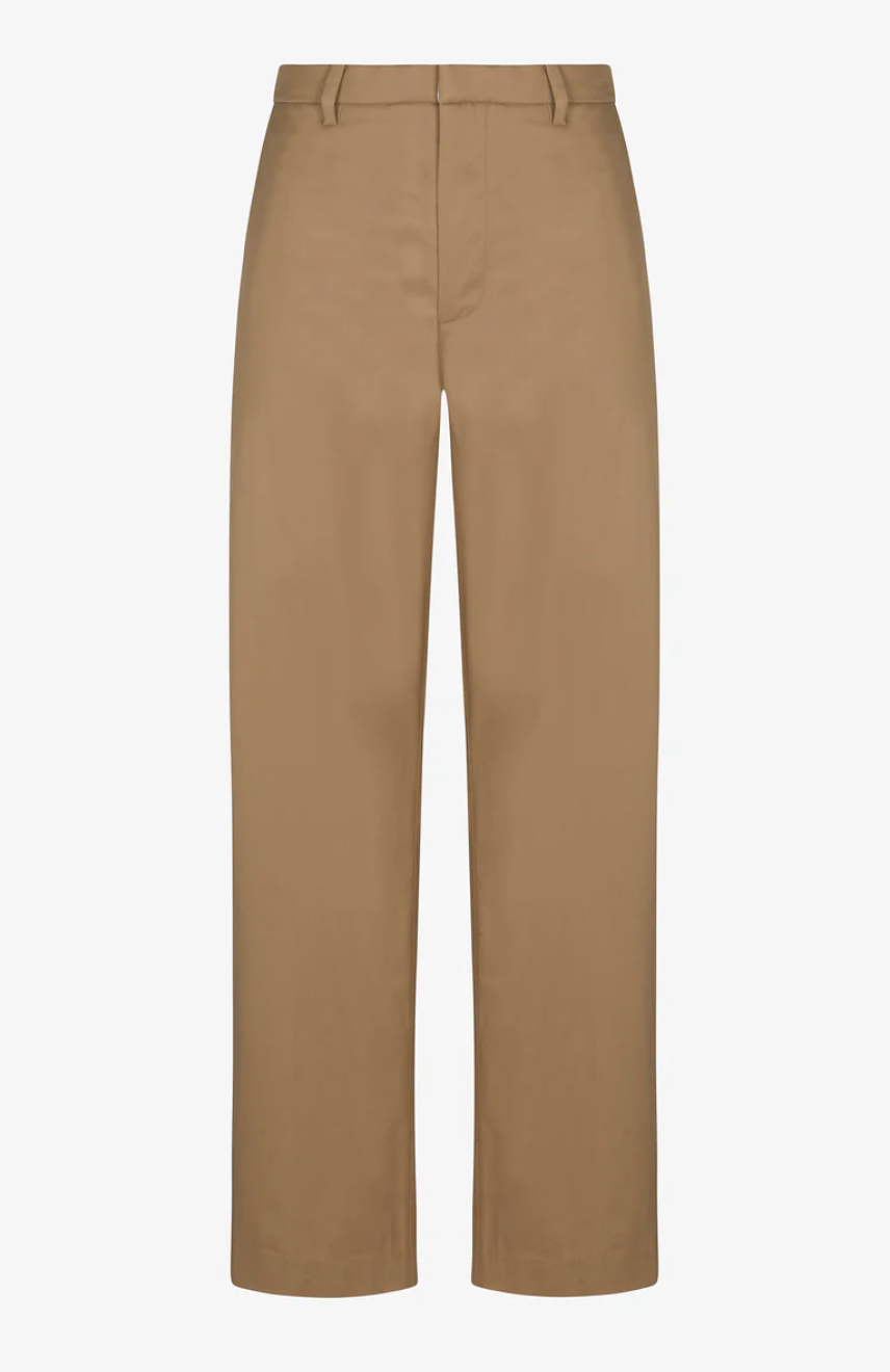 Straight Leg Trousers in Khaki
