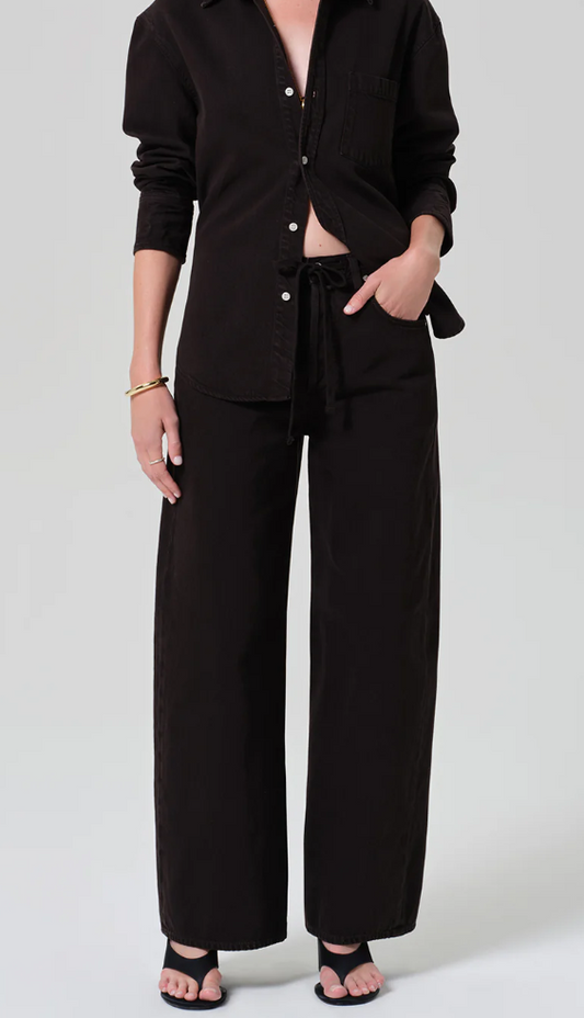 Brynn Drawstring Trouser in Carob