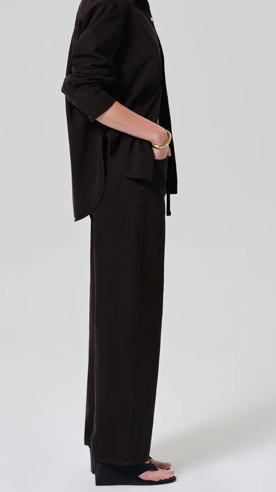 Brynn Drawstring Trouser in Carob