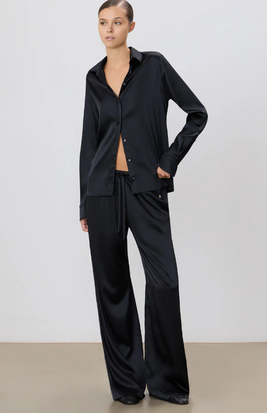 SILK BRODY PANT IN BLACK