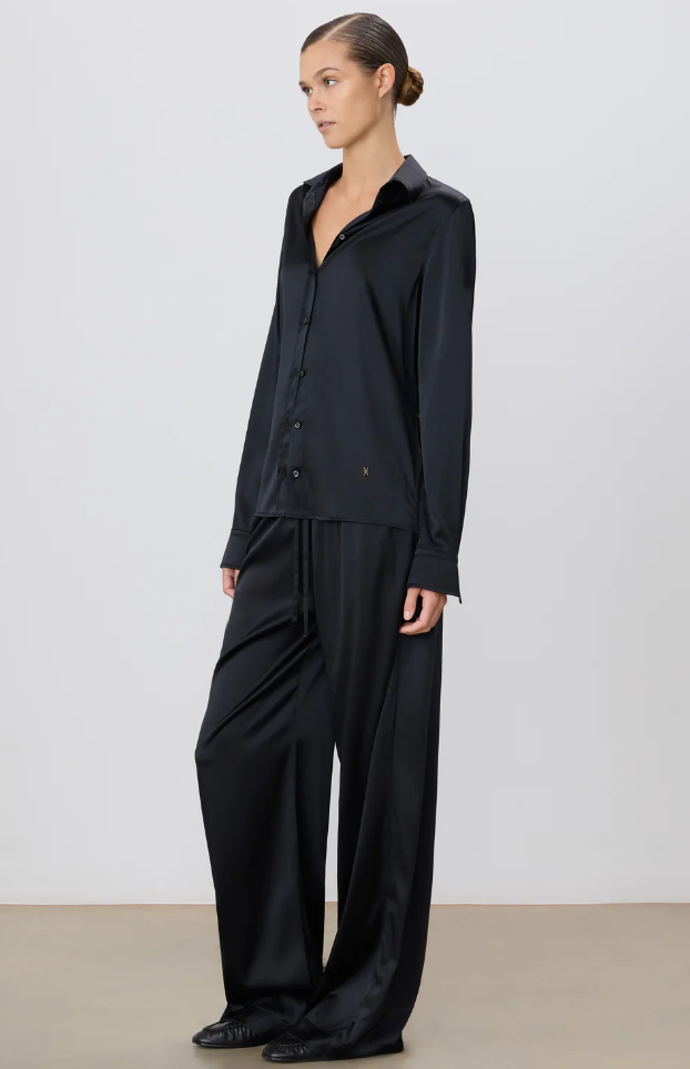SILK BRODY PANT IN BLACK
