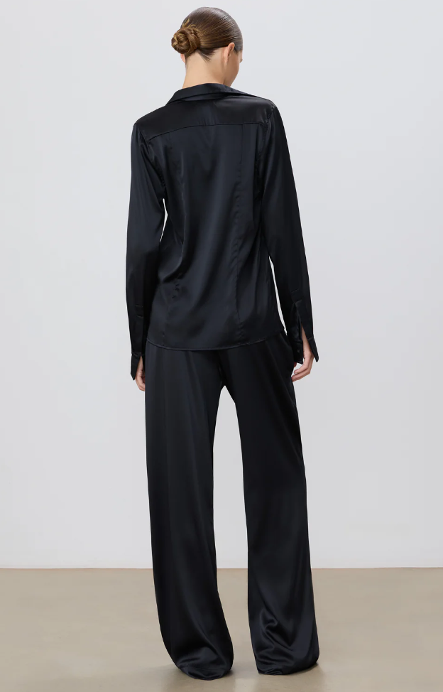 SILK BRODY PANT IN BLACK