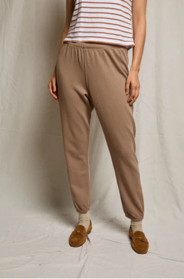 Johnny French Terry Easy Sweatpant in Mocha