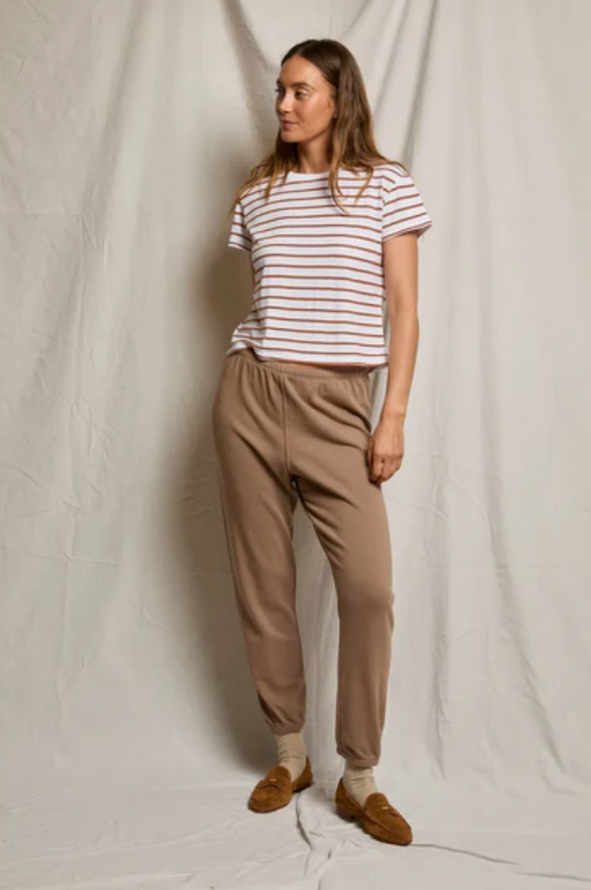 Johnny French Terry Easy Sweatpant in Mocha