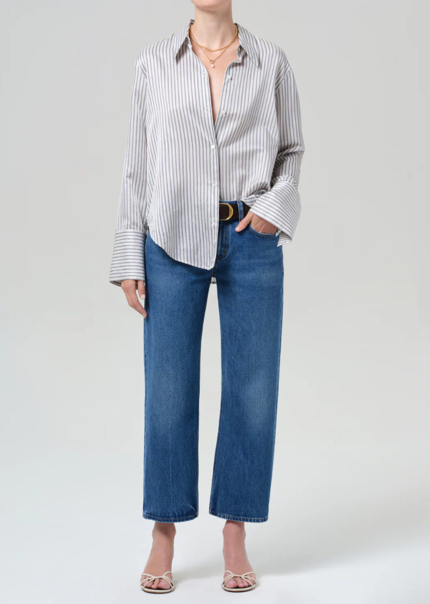 Faye Straight Vintage in Azure Blue