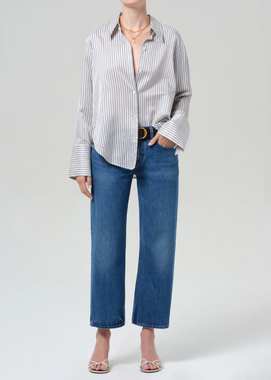 Faye Straight Vintage in Azure Blue