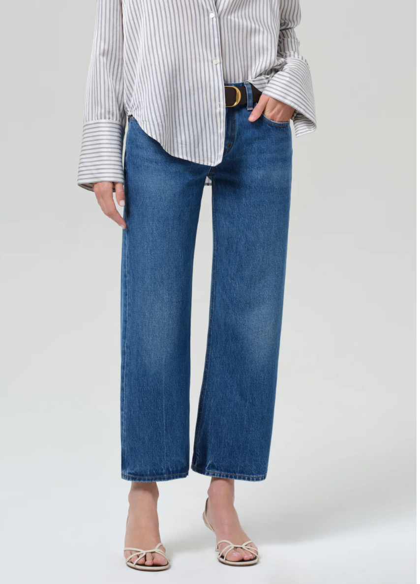 Faye Straight Vintage in Azure Blue