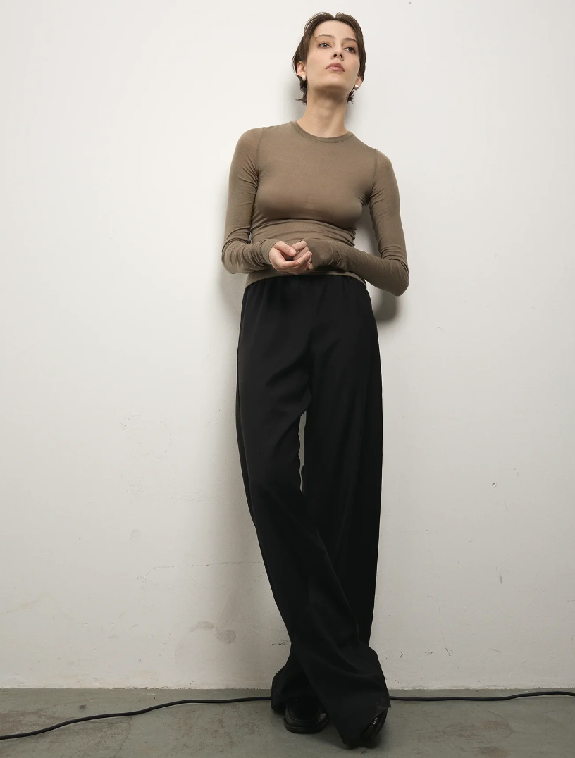 Sheer Long Sleeve in Clay