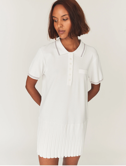 Madison Tennis Dress in White
