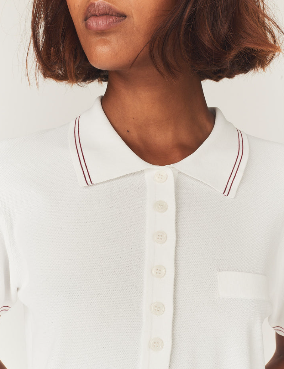 Madison Tennis Dress in White