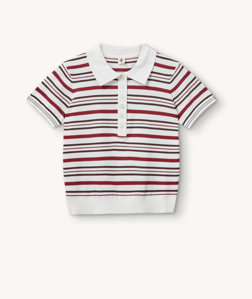 Madison Button Polo in Vino