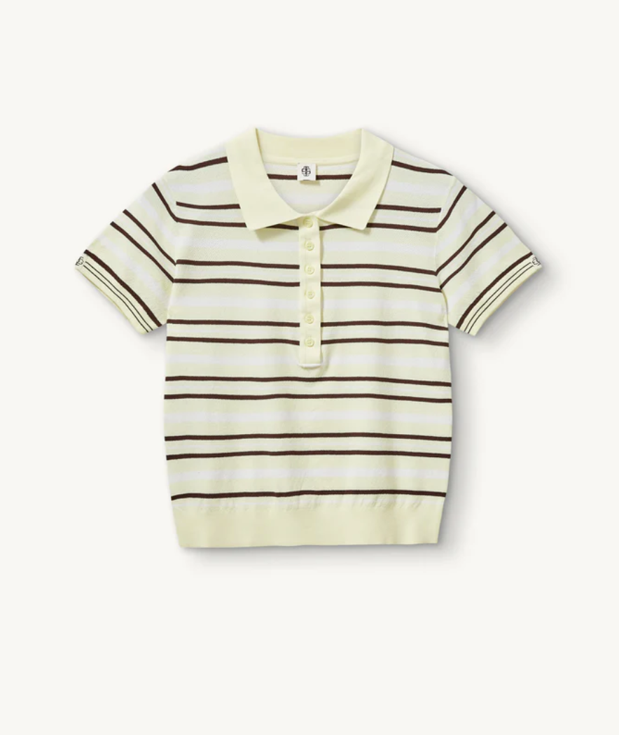 Madison Button Polo in Print