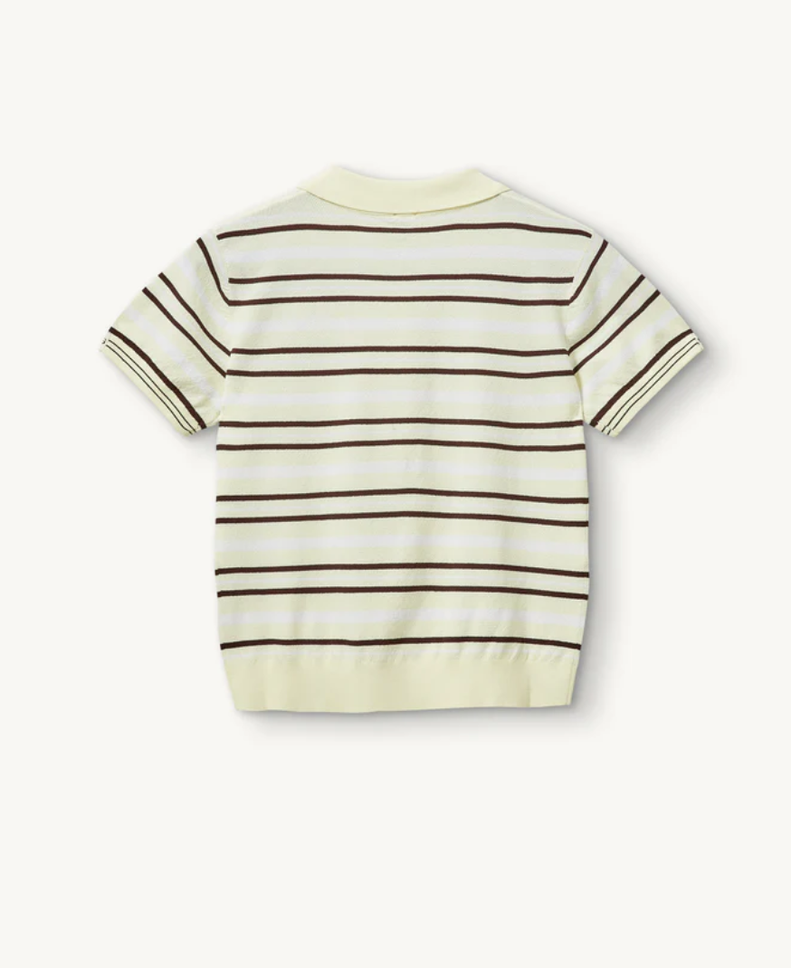 Madison Button Polo in Print