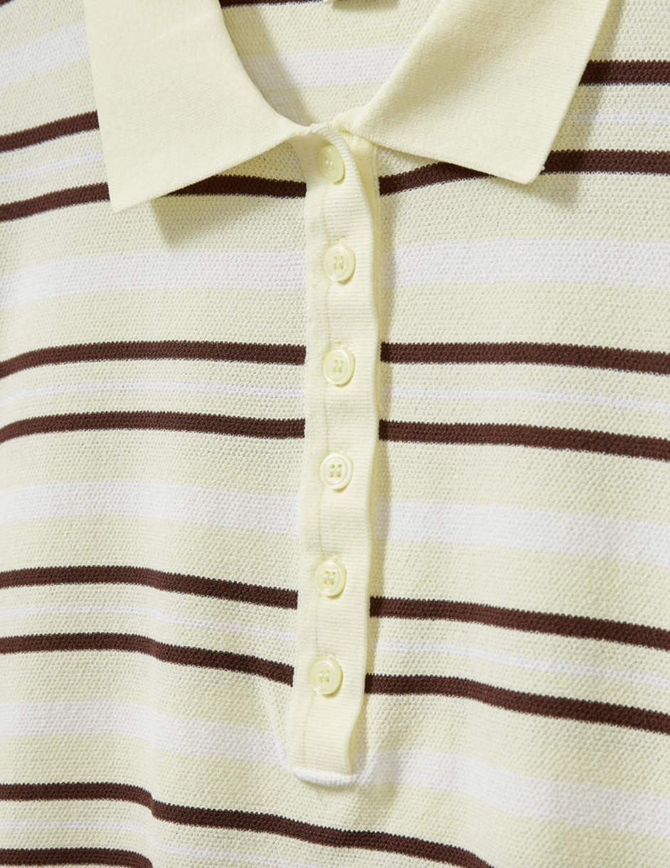 Madison Button Polo in Print