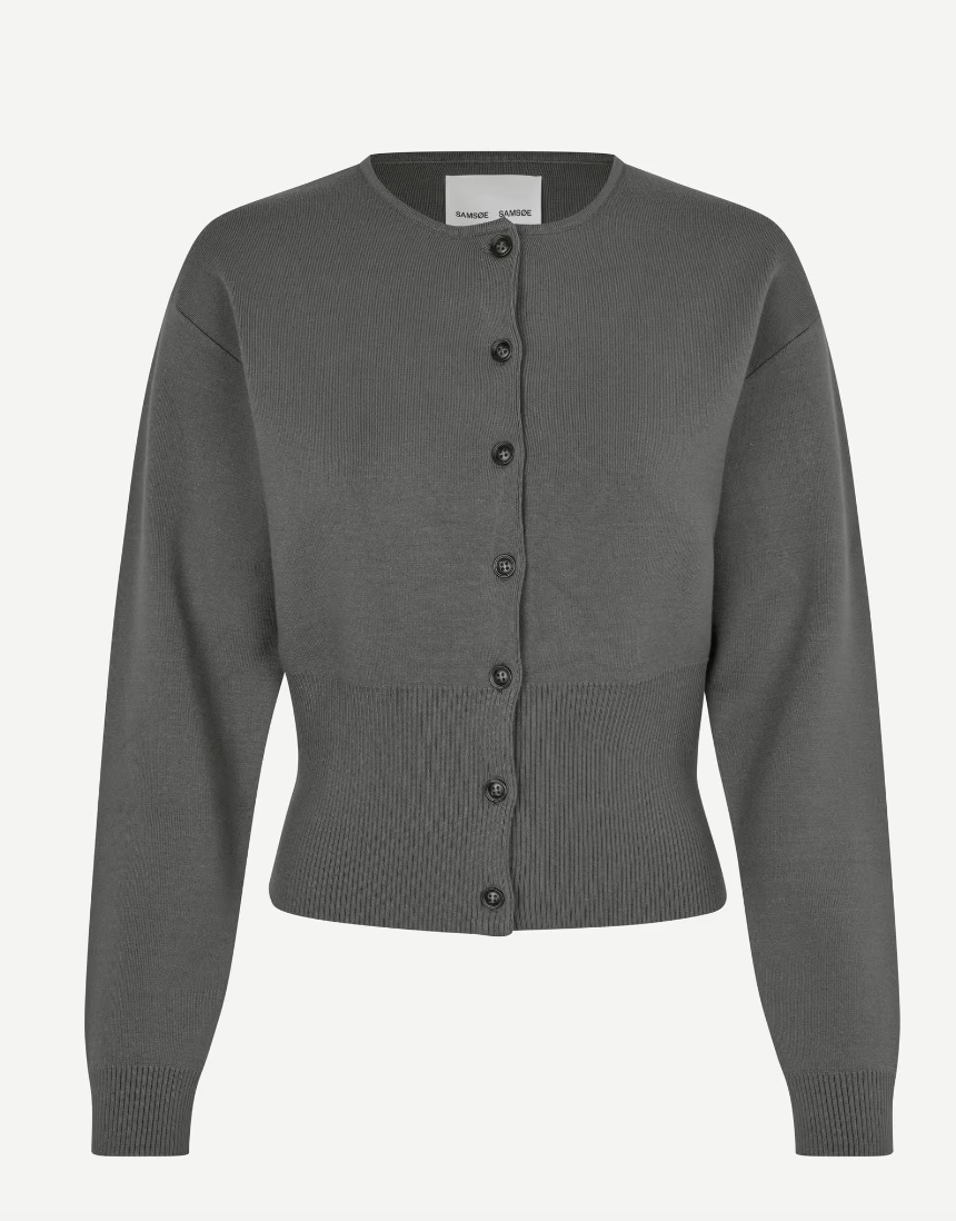 Saane Cardigan 15825 in Gunmetal