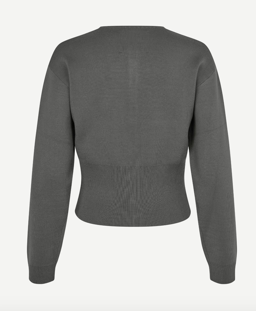 Saane Cardigan 15825 in Gunmetal