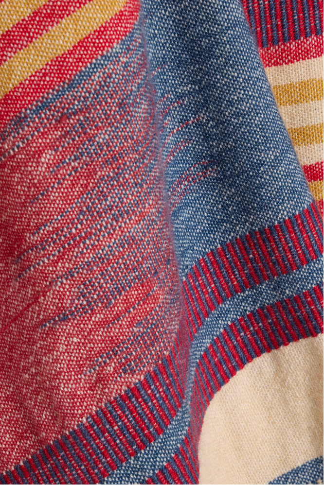 blanket stripe drawstring pant in sahara stripe