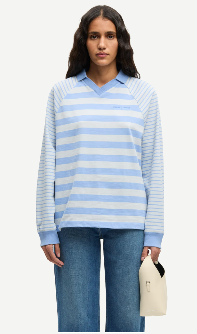 Saella Polo 11415 in Bel Air Stripe