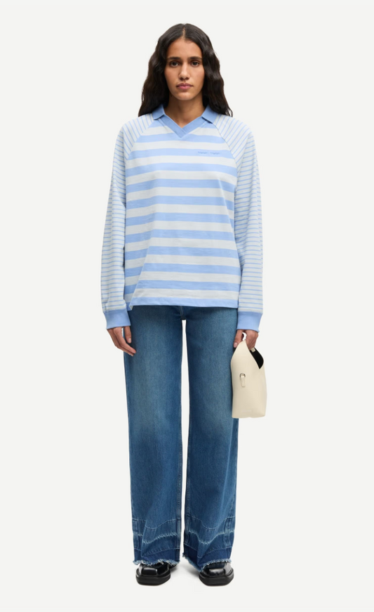 Saella Polo 11415 in Bel Air Stripe