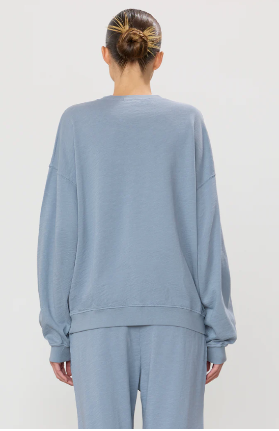 Oversized Crewneck Sweatshirt in Slate