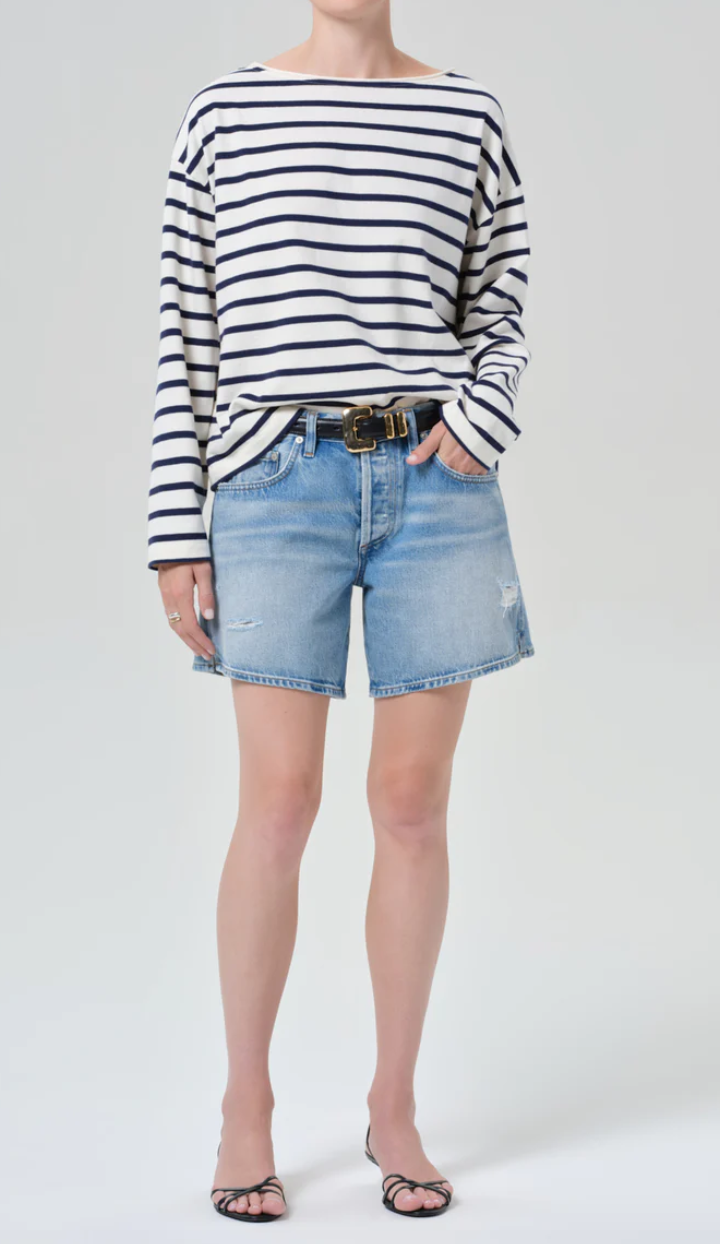 Billie Relaxed Short in Sparrow