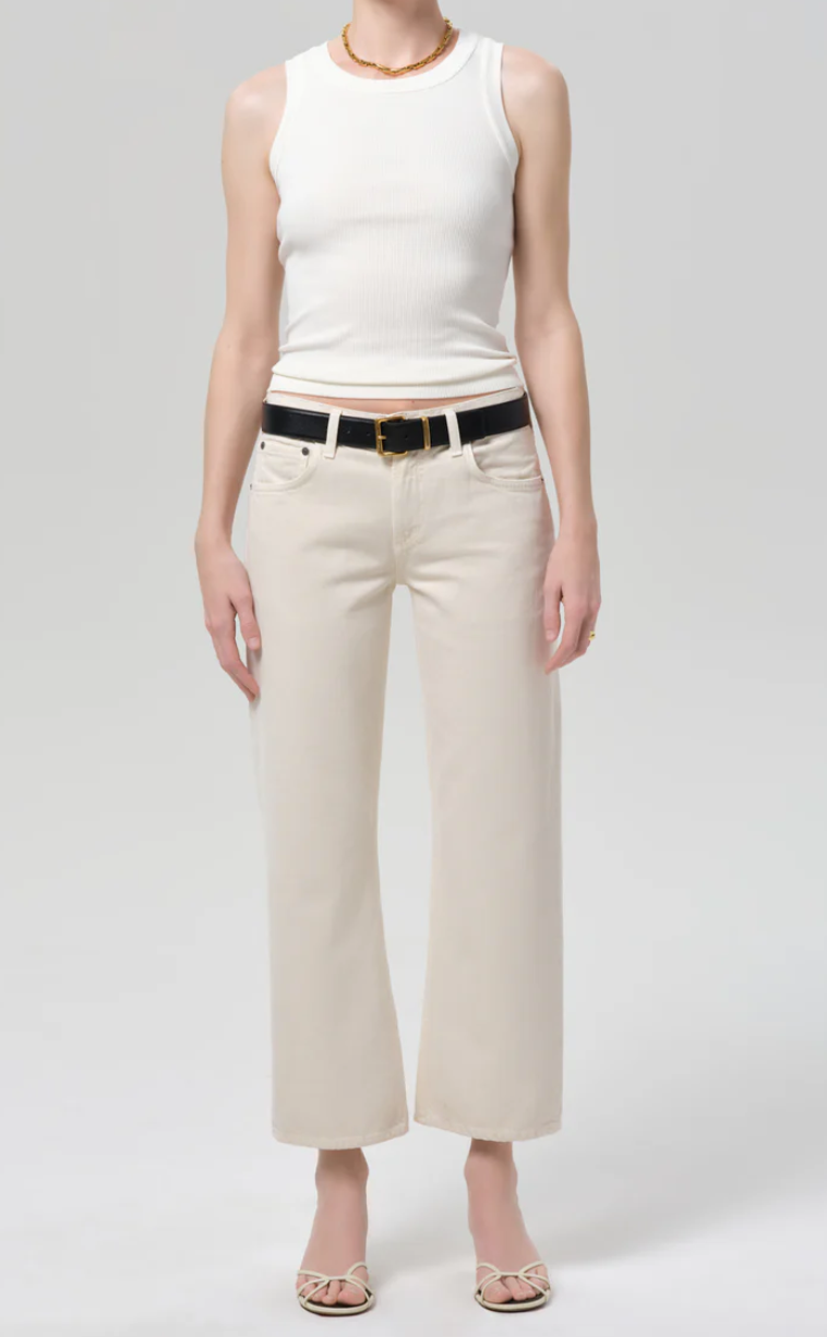 Faye Vintage Straight in Almond