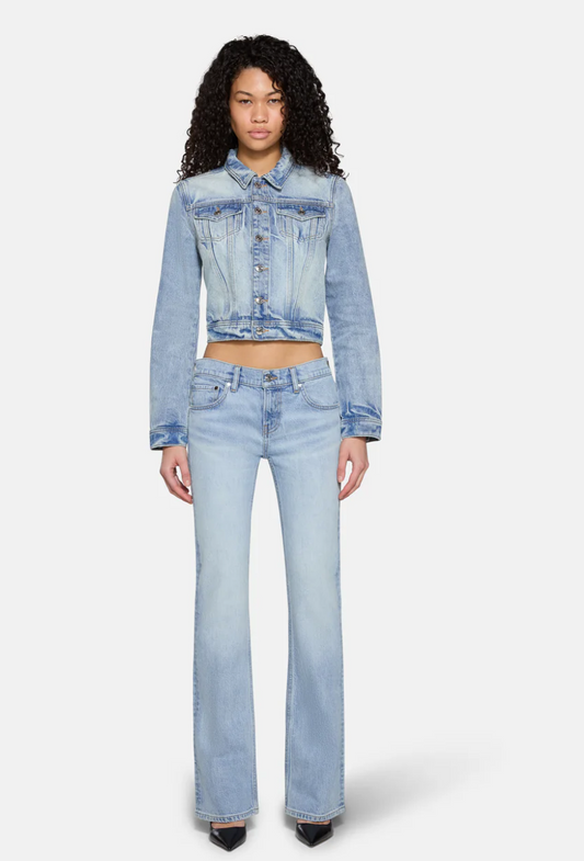 Maria Mid Rise Bootcut in Drift