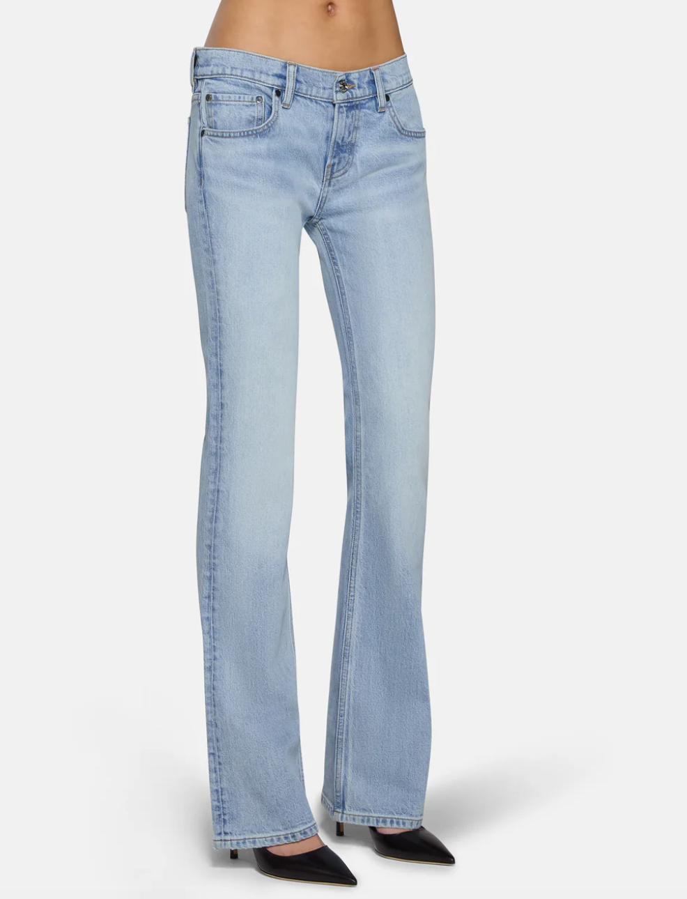 Maria Mid Rise Bootcut in Drift