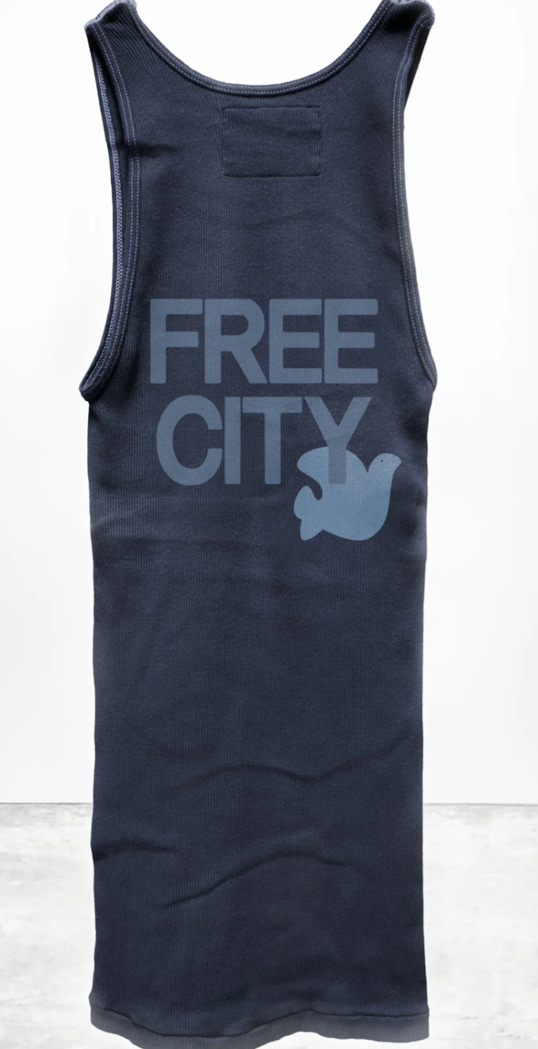 Freecity RTU/1999 Supervintage Tank in Moonshrooms Blue