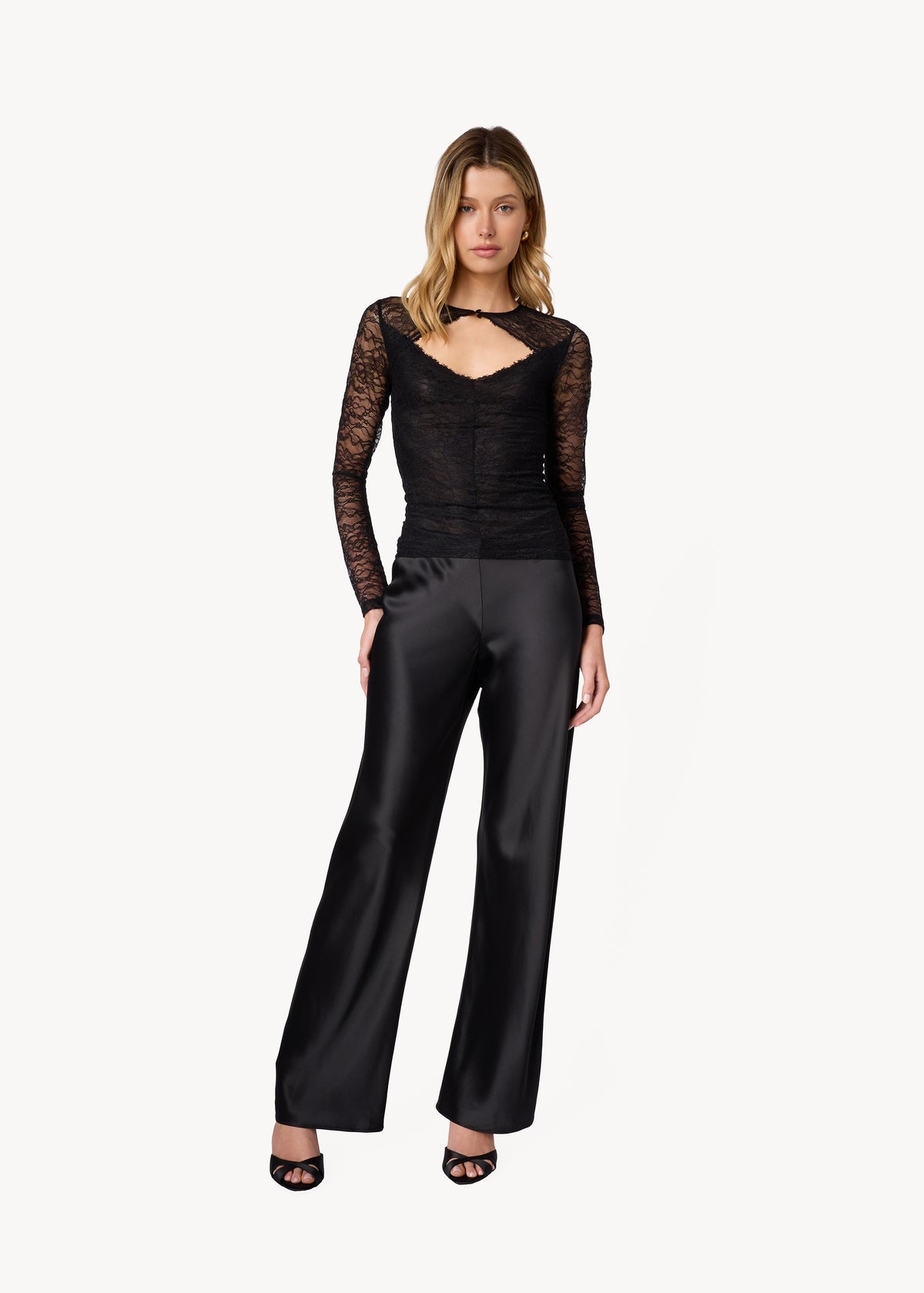 Roz Stretch Lace Long Sleeve Top
