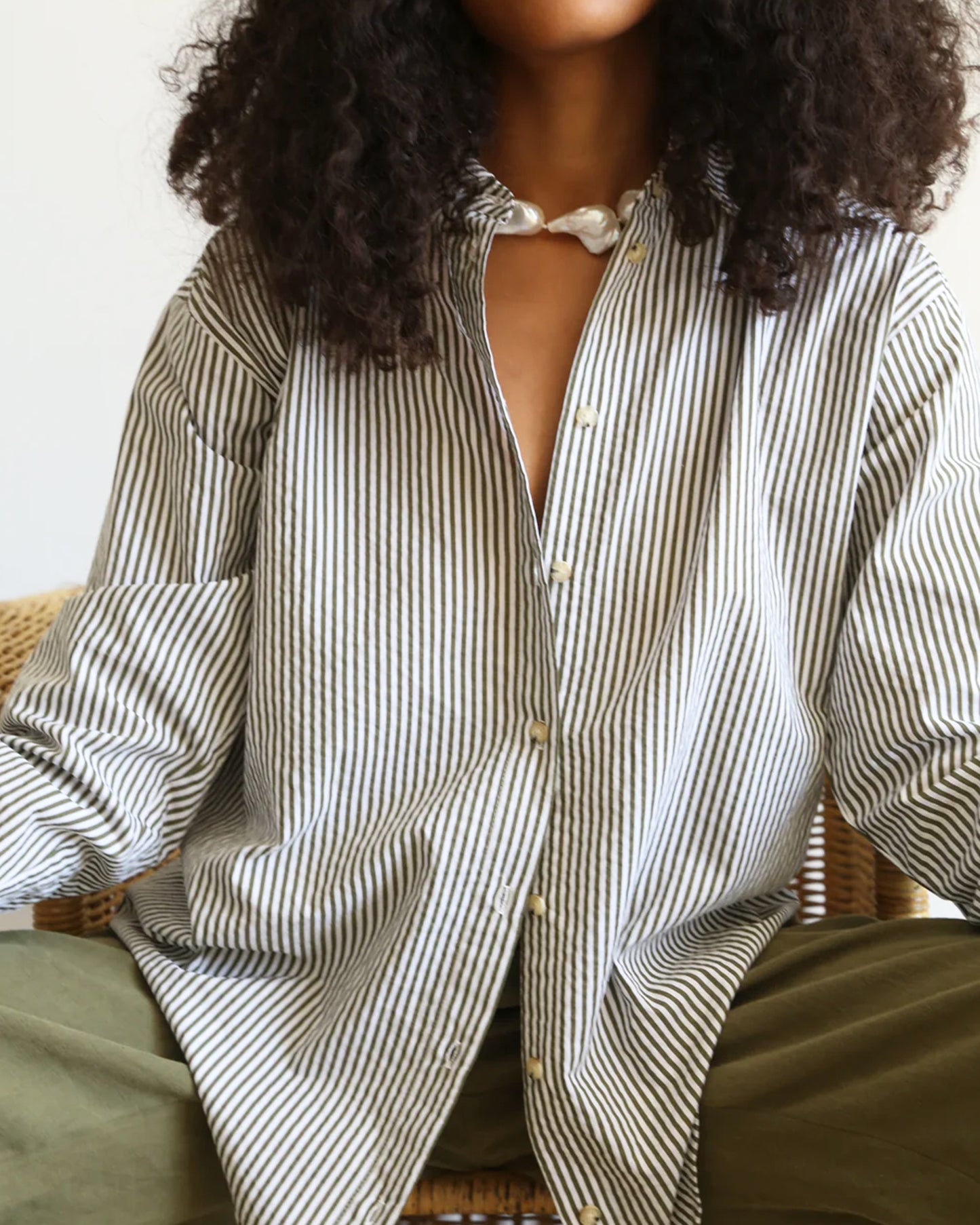 Rosemary Striped Button Down