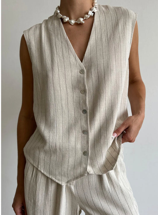 Pinstripe Vest