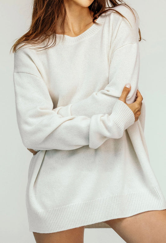 James Oversized Top in Cream