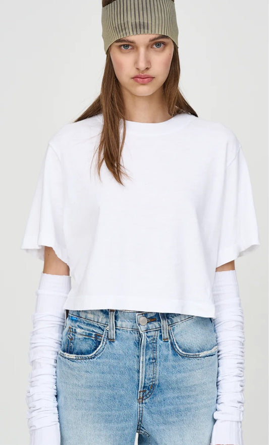 Tokyo Crop Tee- White