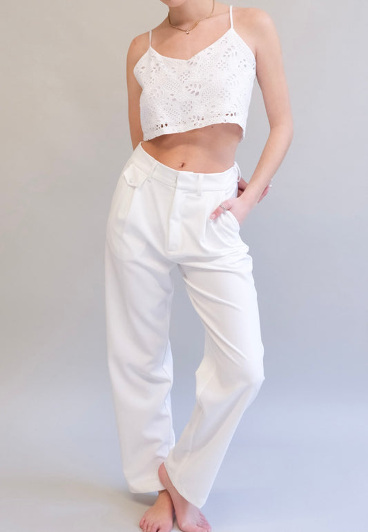 White Amanda Pants