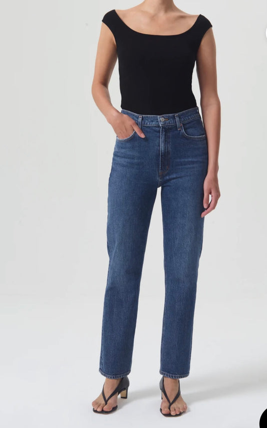 High Rise Stovepipe Jean