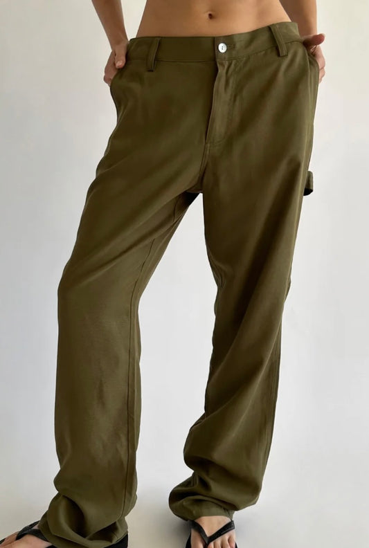 Donni Twill Carpenter Pant Rosemary