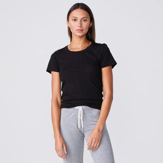 Black Crew Neck Tee