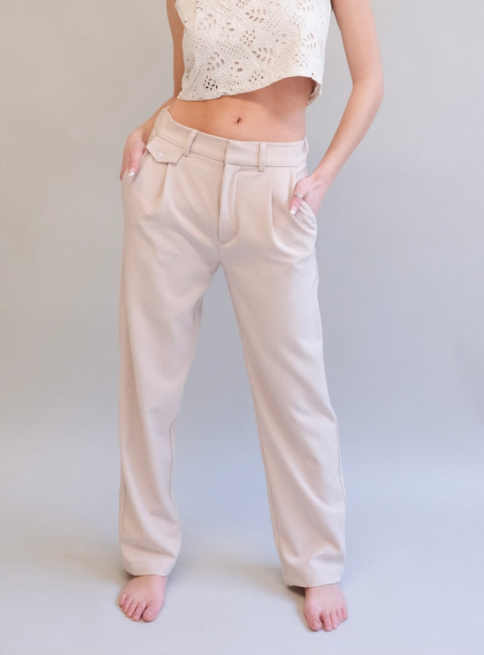 Beige Amanda Pants