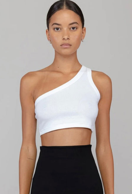 Leset One Shoulder Crop Top