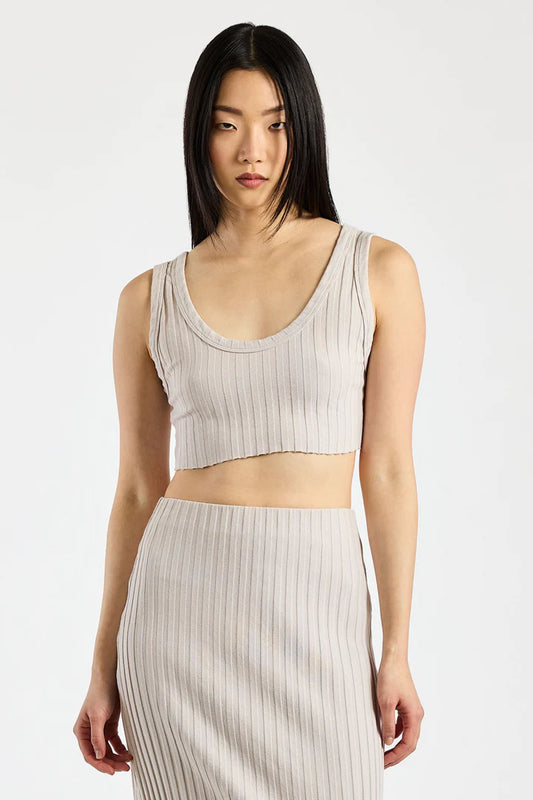 Capri Crop Tank Fog